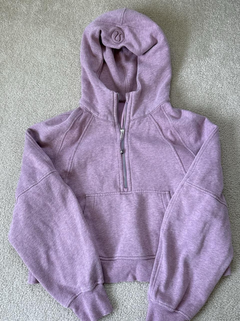 Lululemon Lavender Scuba Half-Zip Hoodie M/L